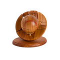 Unique Mahogany Base Ball Puzzle (Screened)